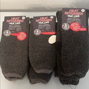 Muk Luks Black Ribbed Casual Socks. Bundle of 7 pairs.
